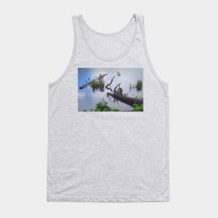 Water Scene with Dead Logs Tank Top